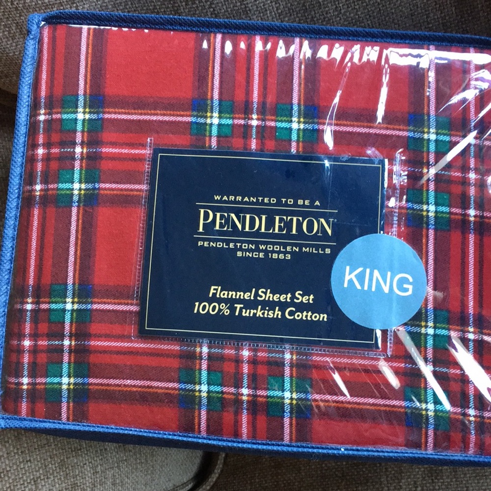 Pendleton Flannel King Sheet Set